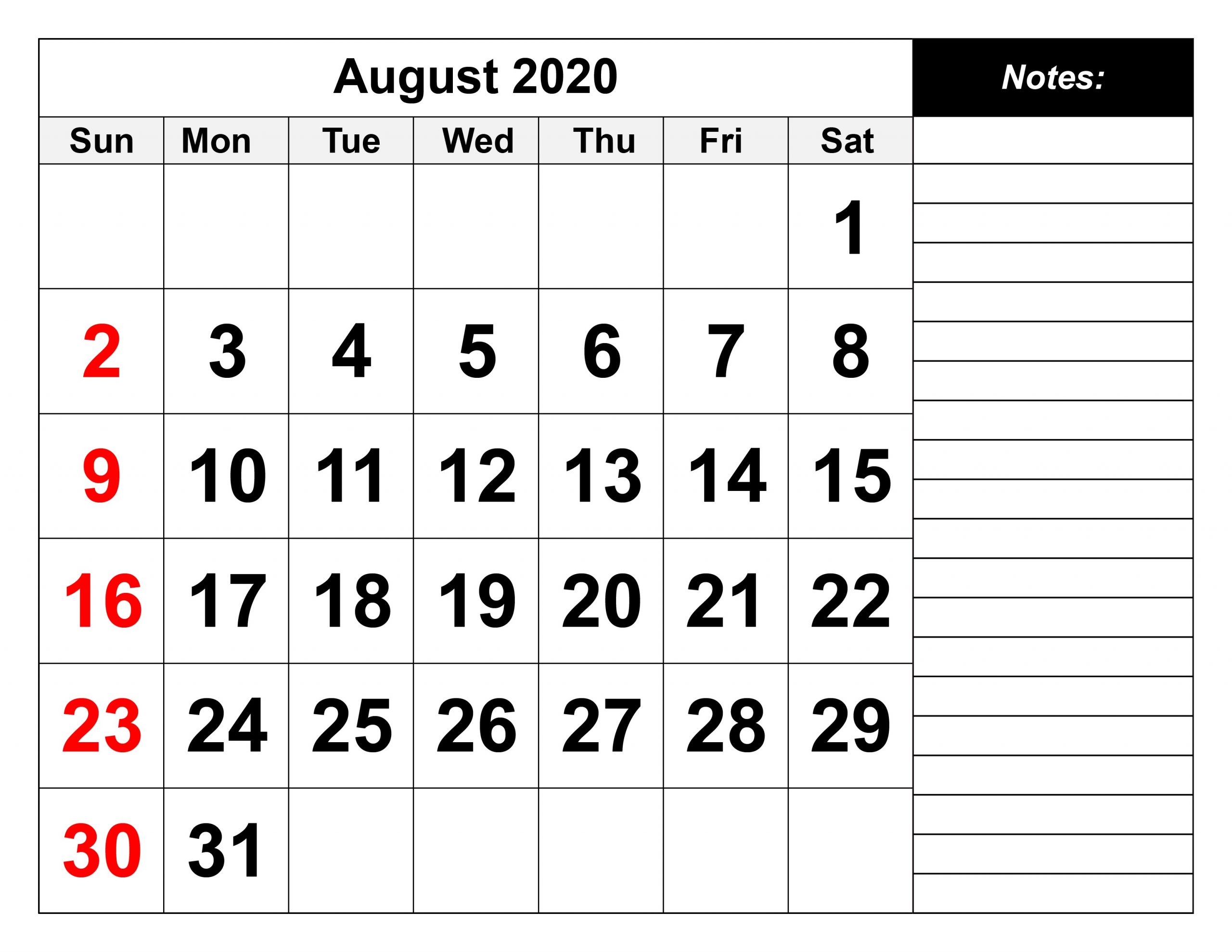 Calendar Template