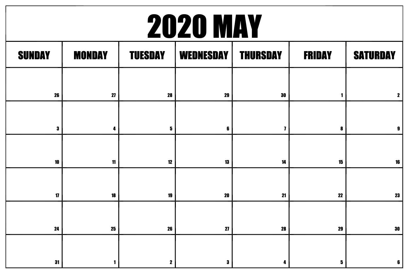 Free Blank Calendar