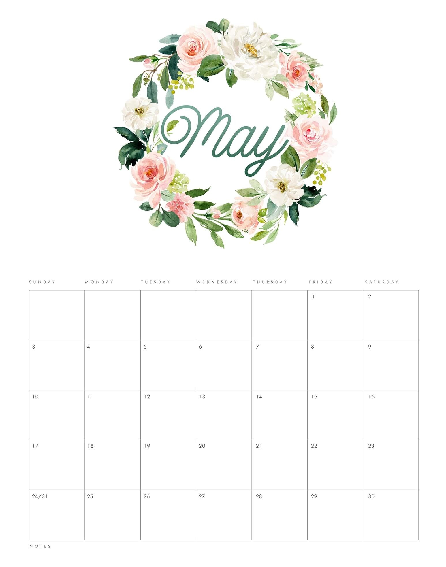 Free Blank Calendar