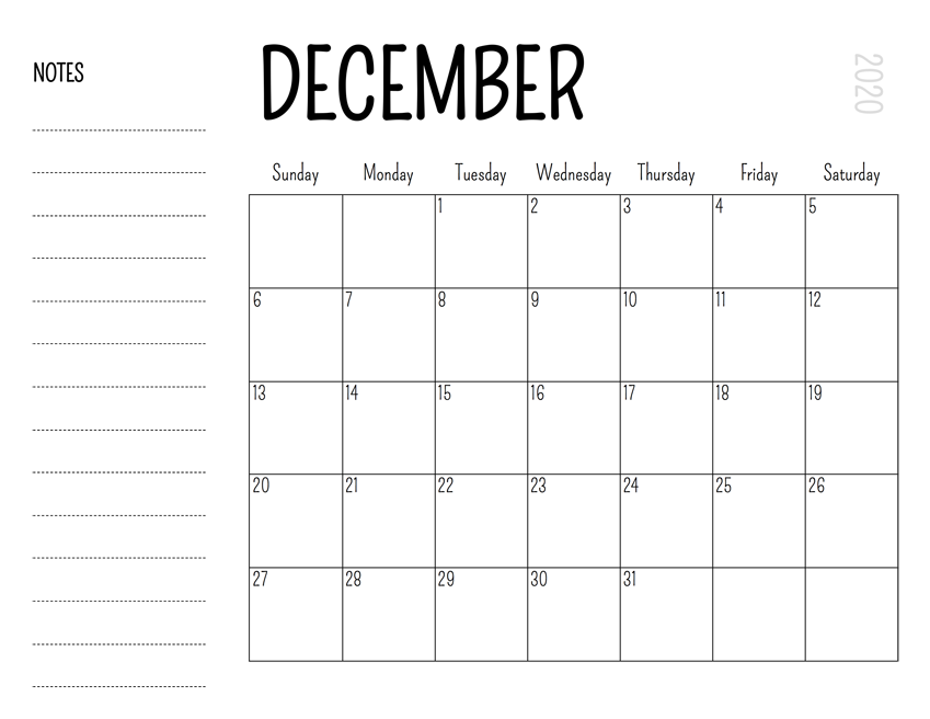 December Calendar