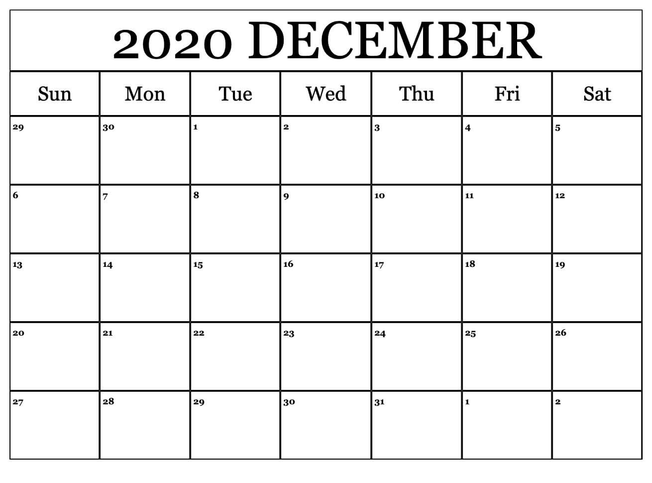 December Calendar