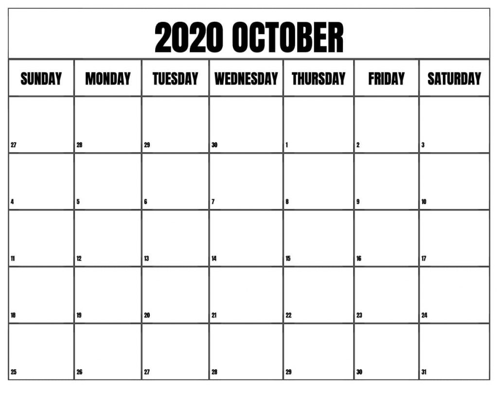 Editable October Calendar 11 Printable Blank With Notes Wishes Images