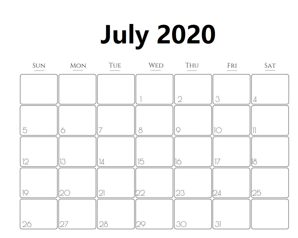 Blank Calendar