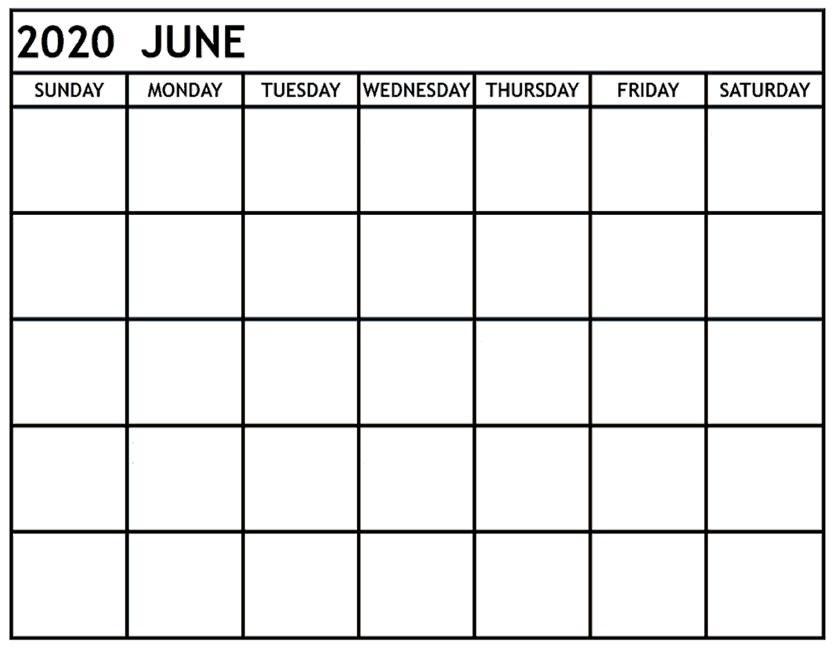 Blank Calendar PDF