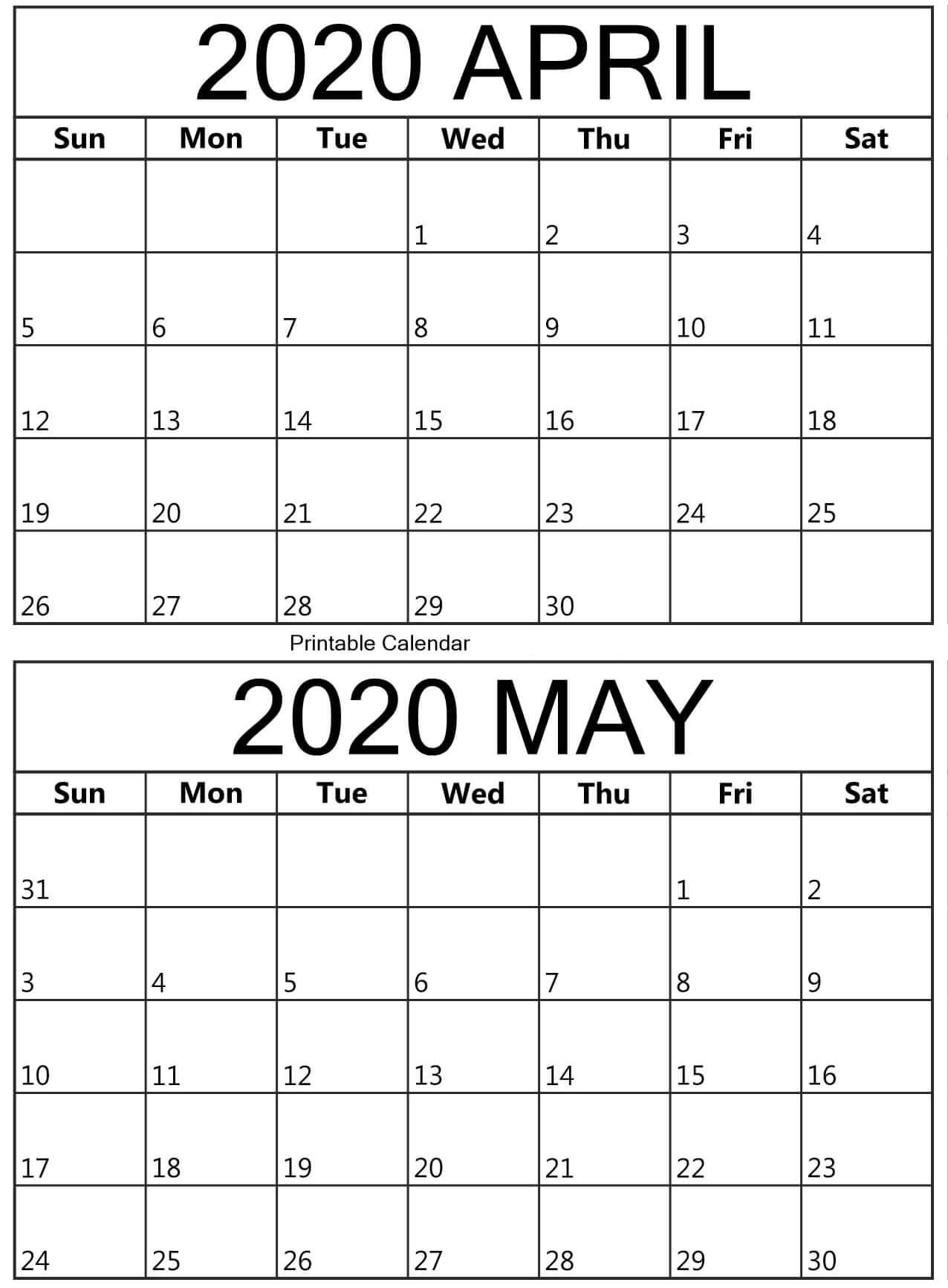 Free Printable Calendar