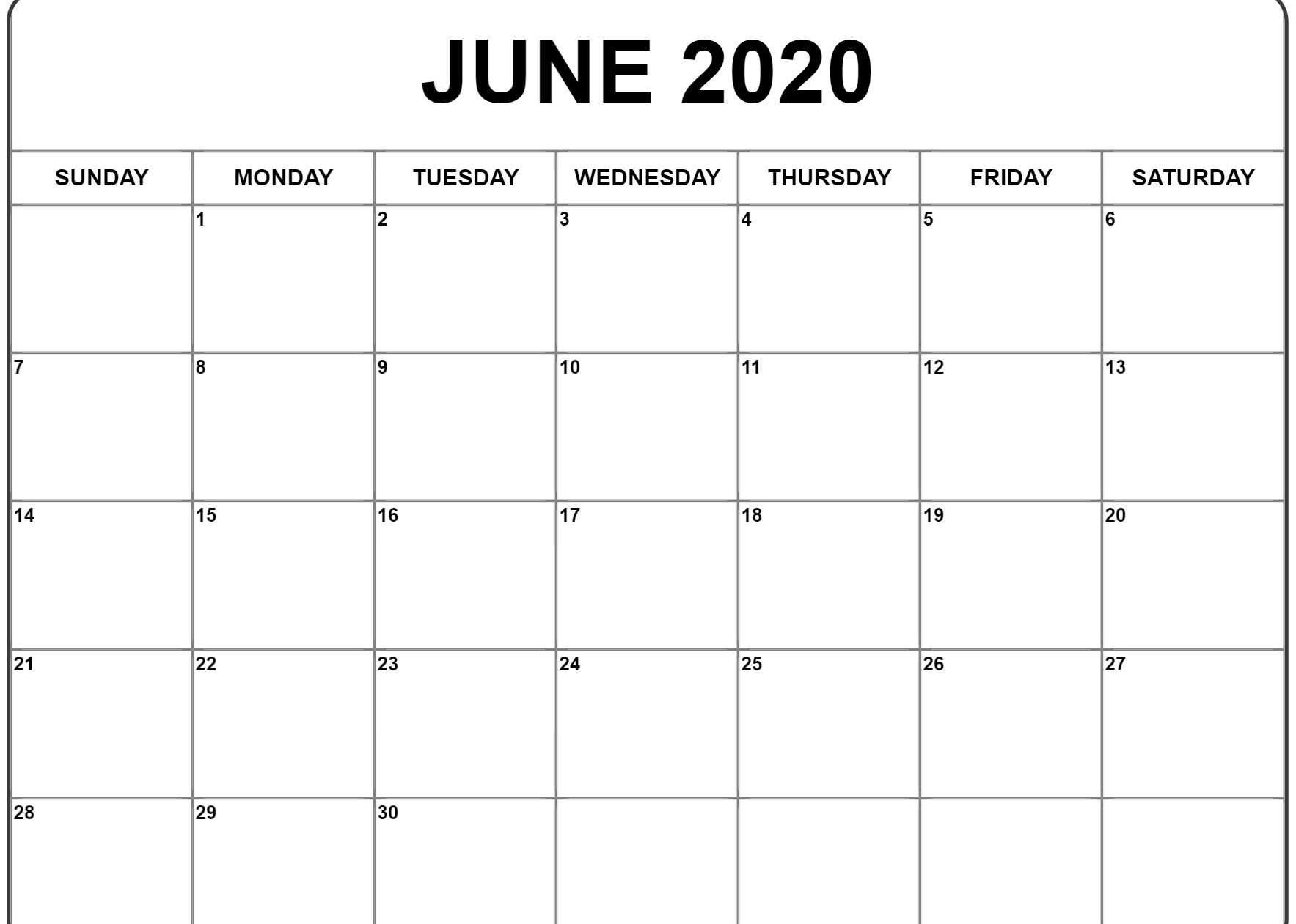 Printable Calendar 2020