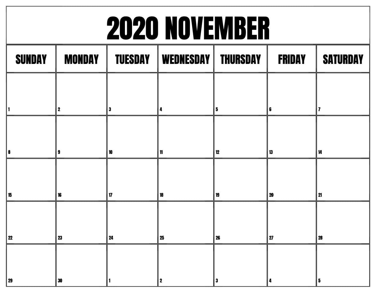 Blank Calendar