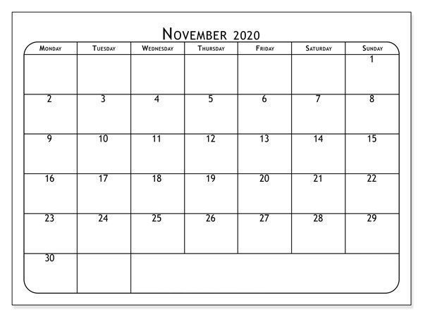 November Calendar