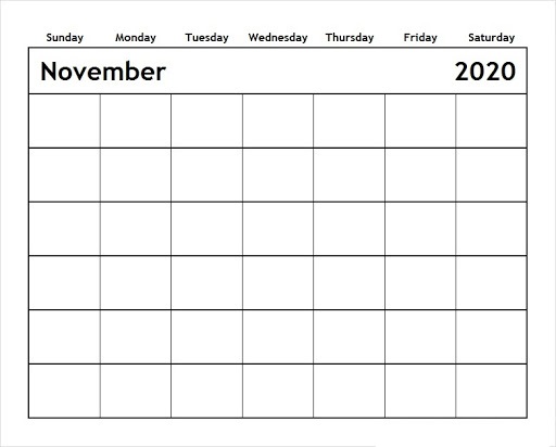 November Calendar