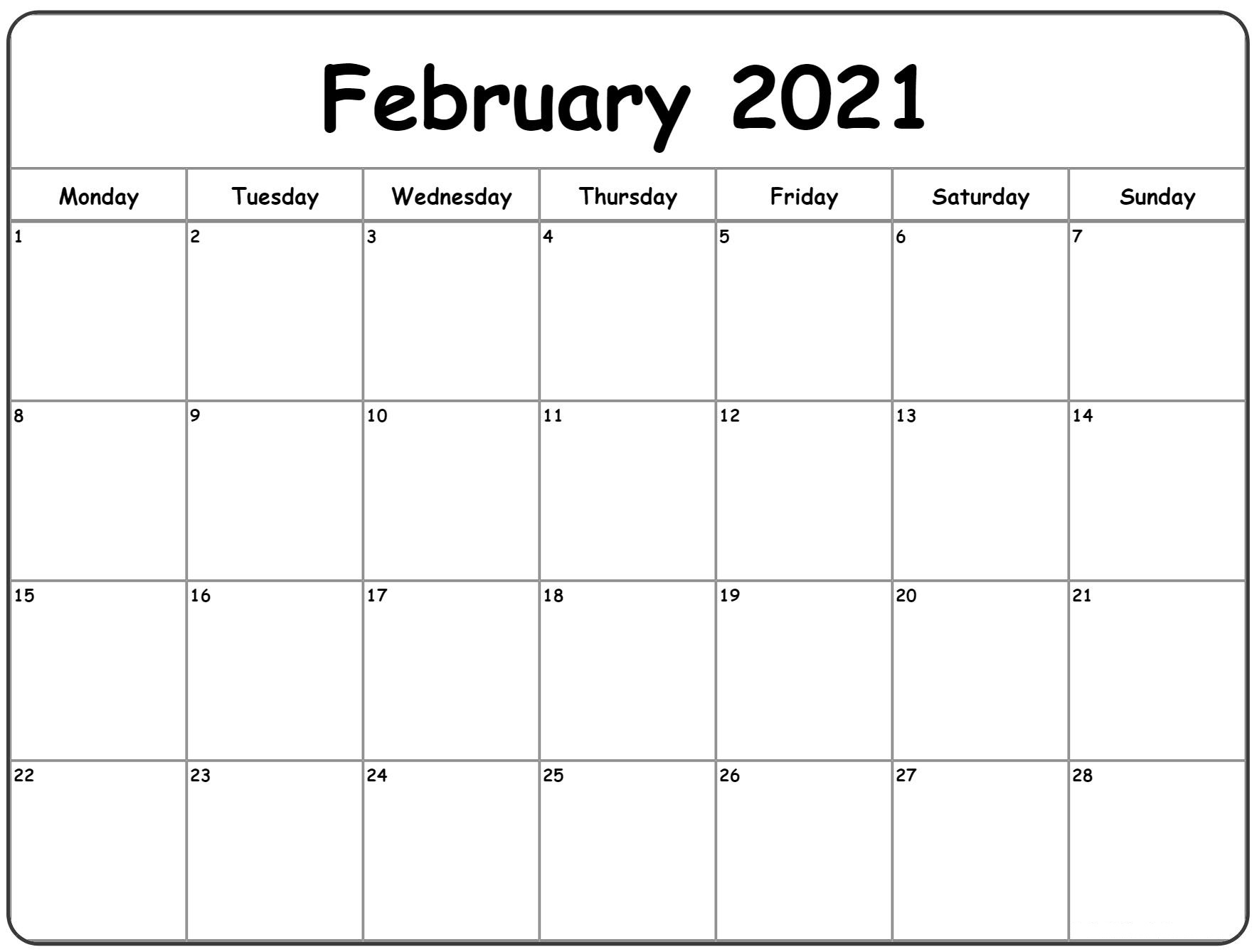 February 2021 Calendar Kalnirnay