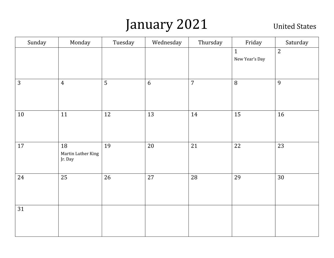 January 2021 Tamil Calendar