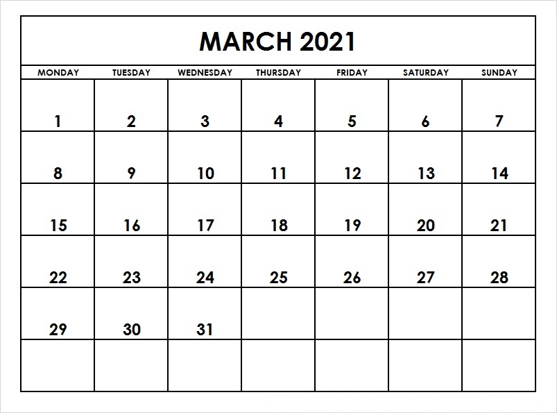 March 2021 Calendar Printable (2)