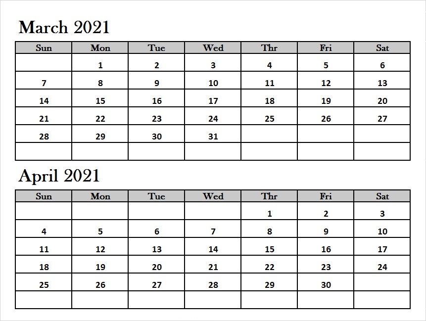 April 2021 Calendar With Holidays & Notes