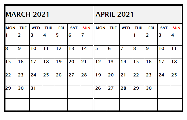 April 2021 Calendar With Indian Holidays