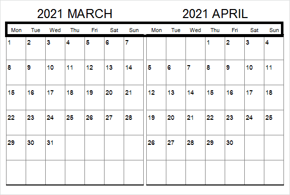 April 2021 Printable Calendar Newzeland