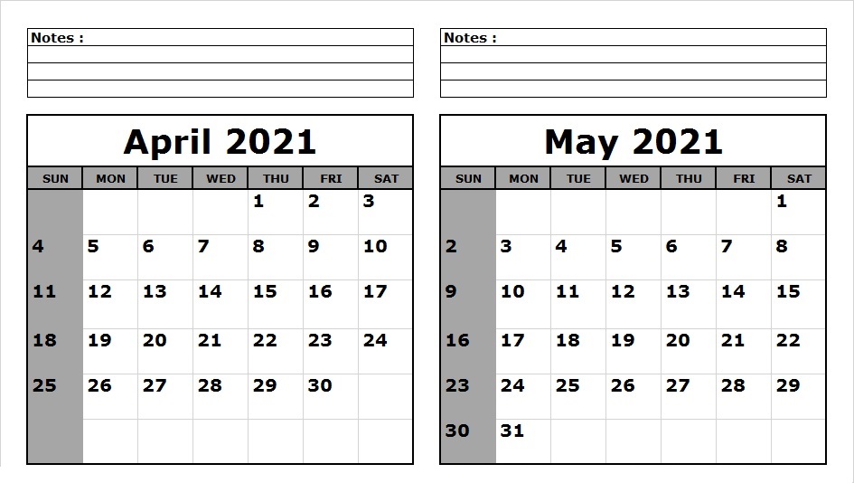 May 2021 Blank Calendar With Holidays