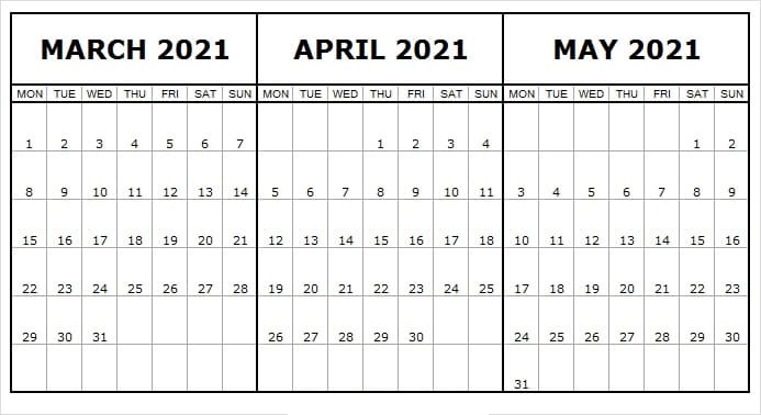 May 2021 Calendar Printable Wiki