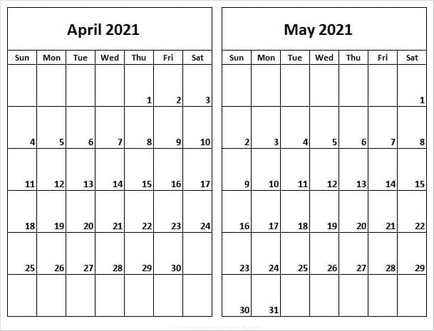 May 2021 Calendar With Holidays