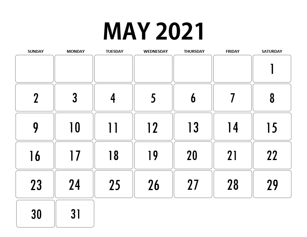 May 2021 Calendar with Holidays Canada