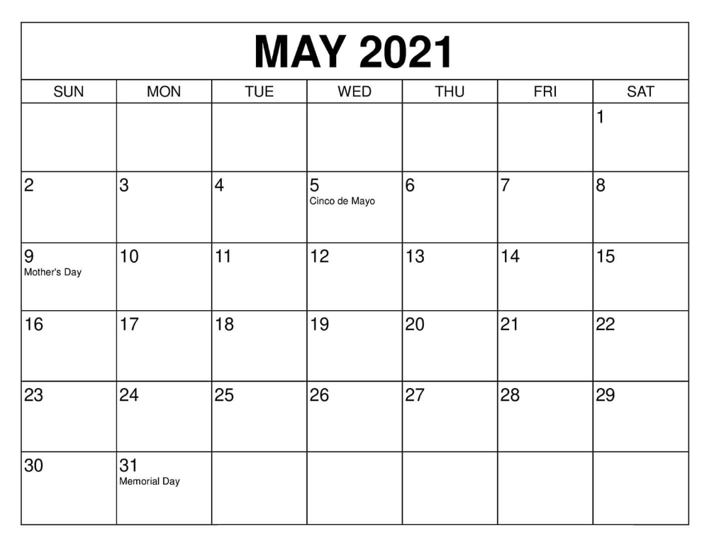 May 2021 Hindu Calendar