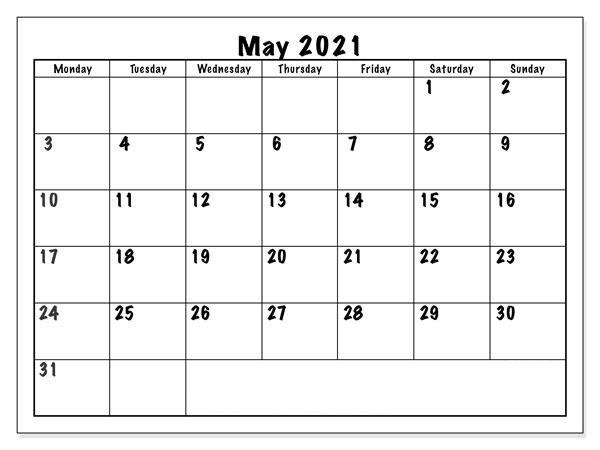 May 2021 Hindu Calendar