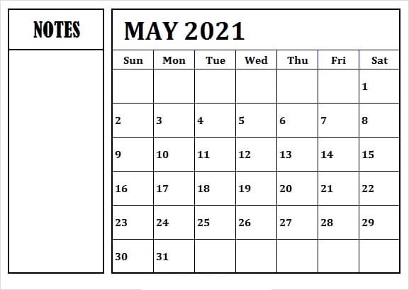 May 2021 Hindu Calendar in Hindi