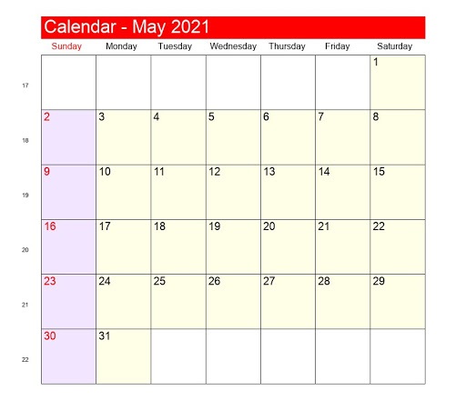 May 2021 Telugu Calendar USA