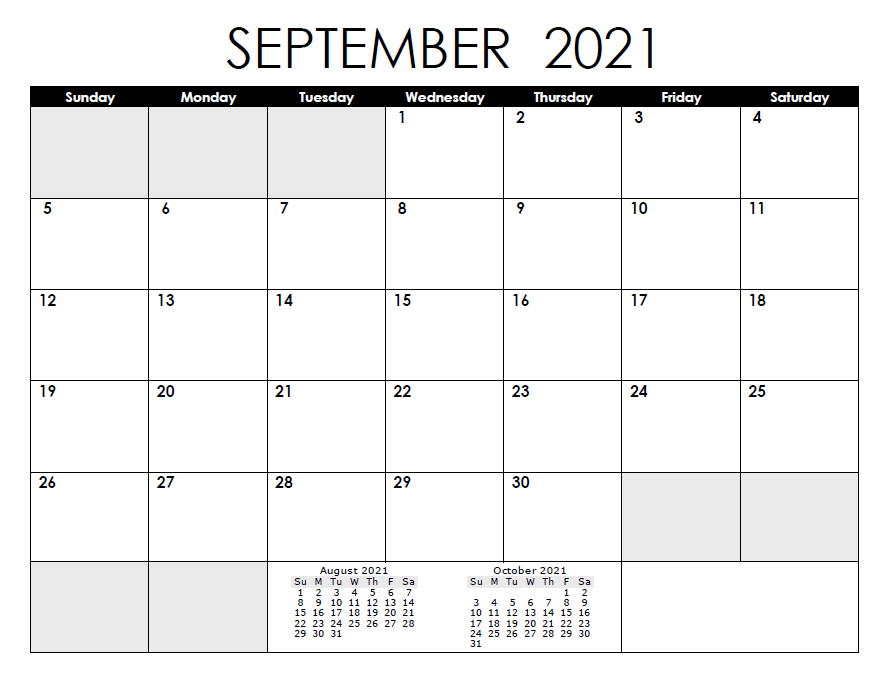 2021 Calendar September Kalnirnay