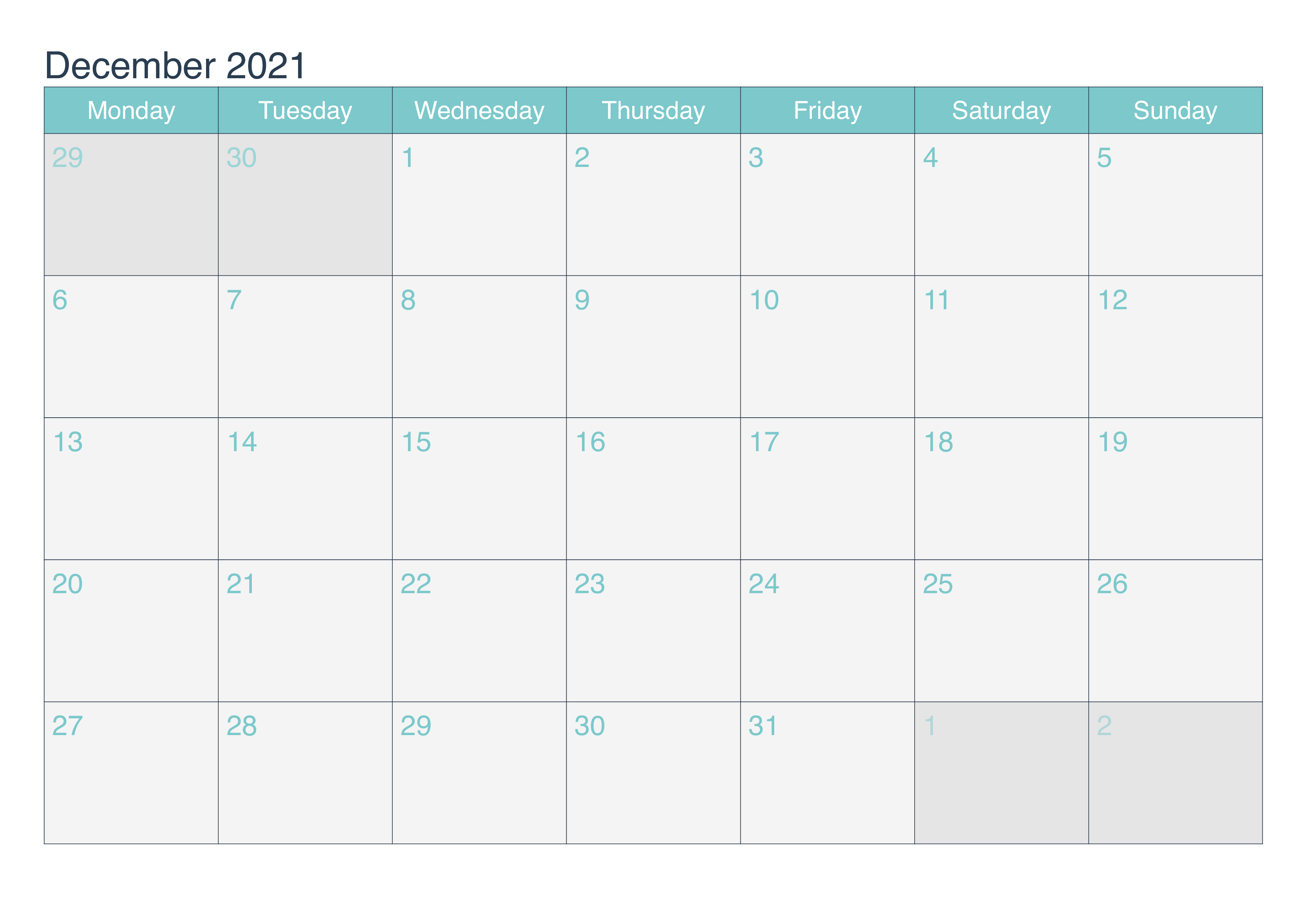 2021 December Calendar Telugu
