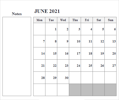 2021 June Calendar Malayalam