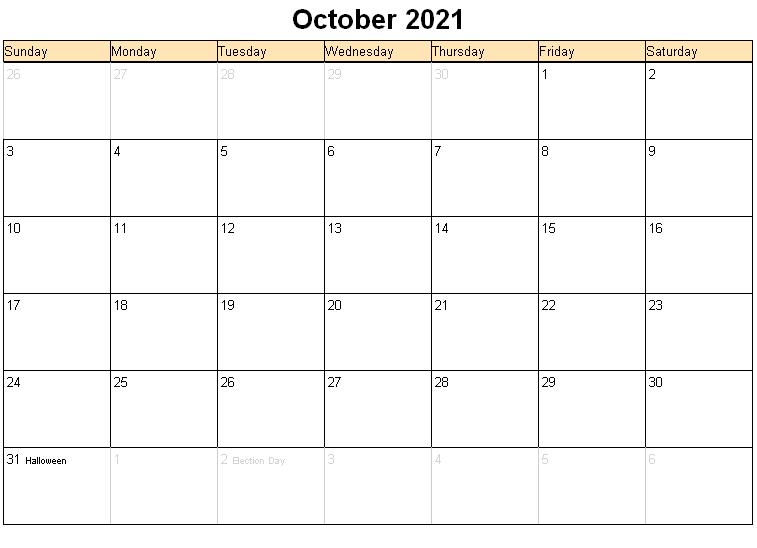 2021 October Calendar Malayalam