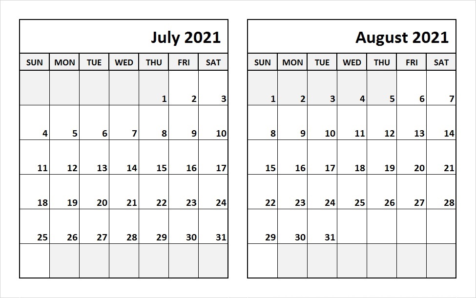 August 2021 Calendar With Holidays Printable