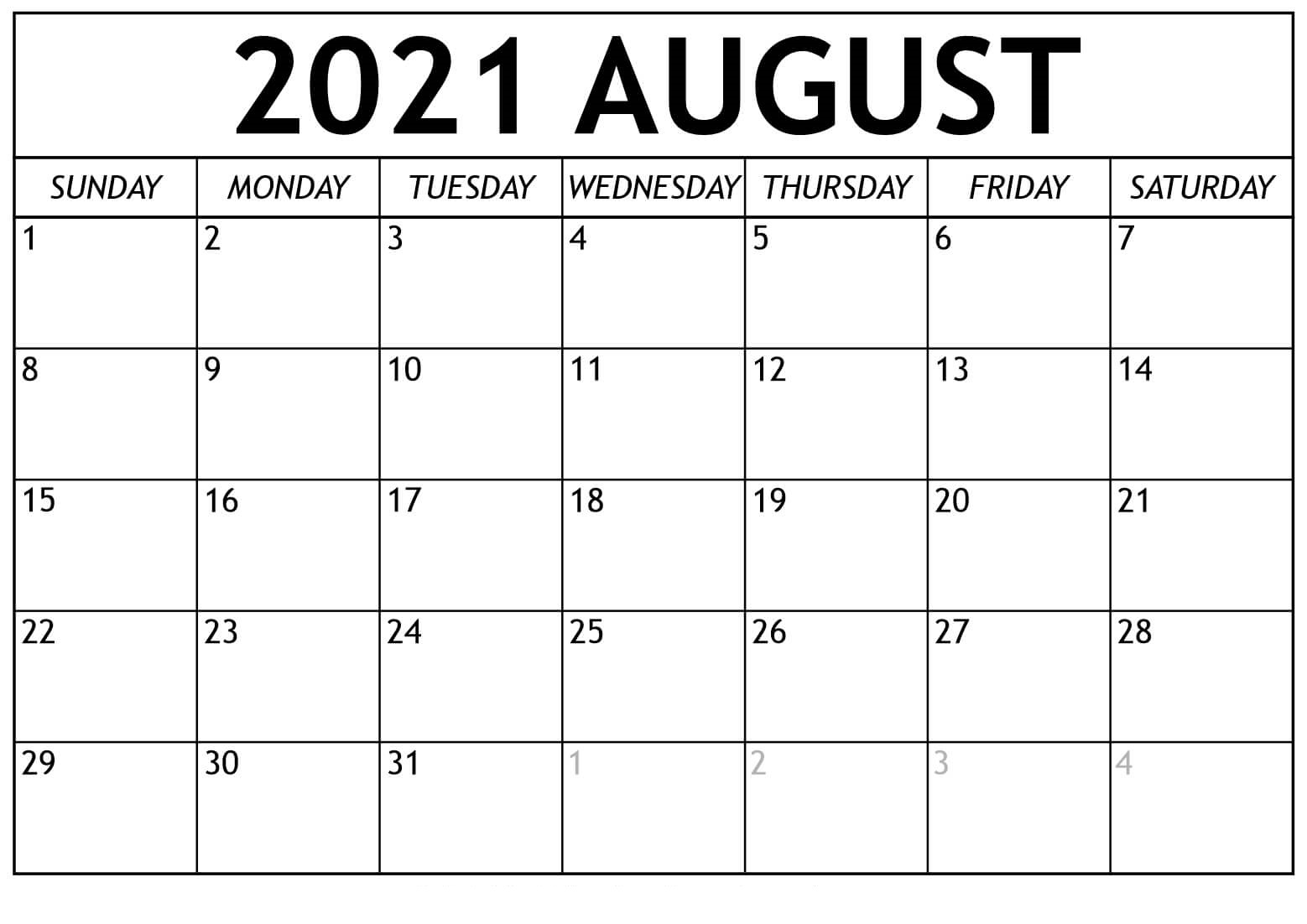 August Calendar 2021 Malayalam