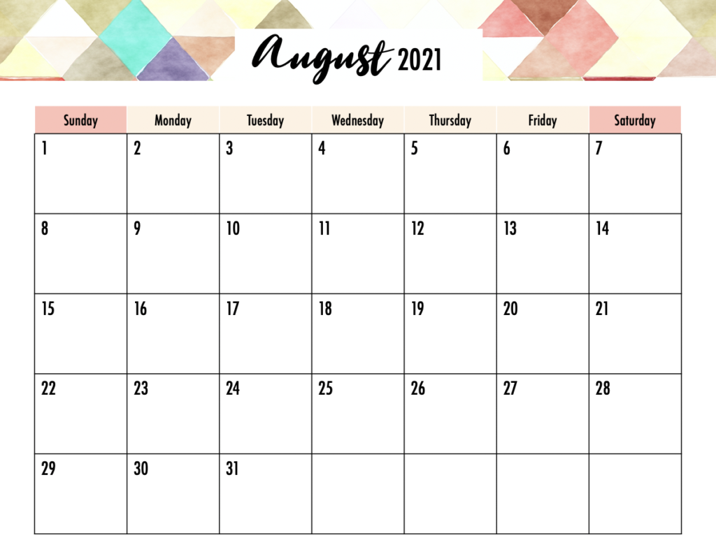 August Calendar 2021 Telugu