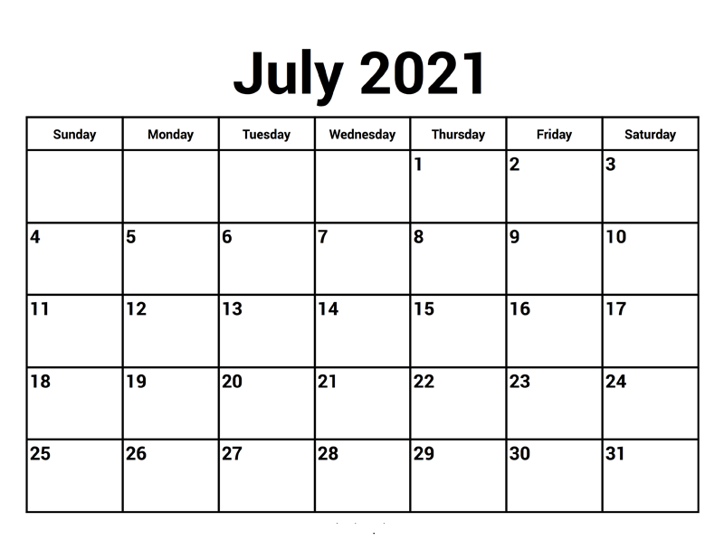 July 2021 Calendar Malayalam