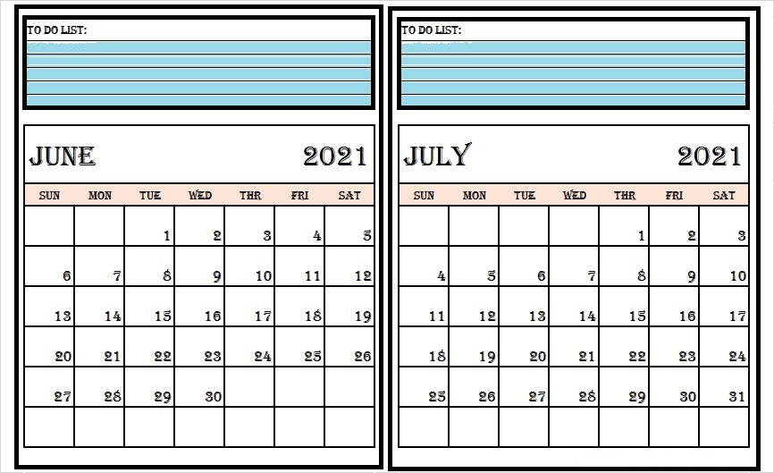 July 2021 Calendar Printable With Notes