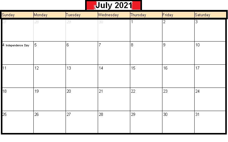 July 2021 Calendar Tamil