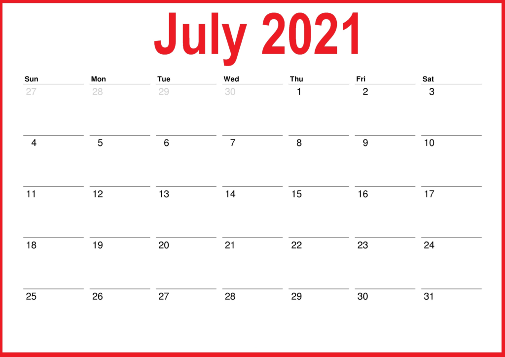 July 2021 Calendar With Holidays Philippines