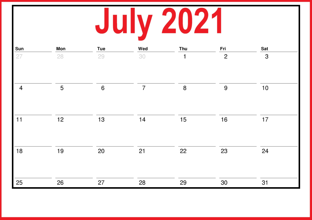 July Calendar 2021 Odia