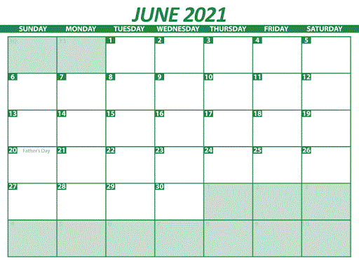 June 2021 Calendar With Holidays Canada