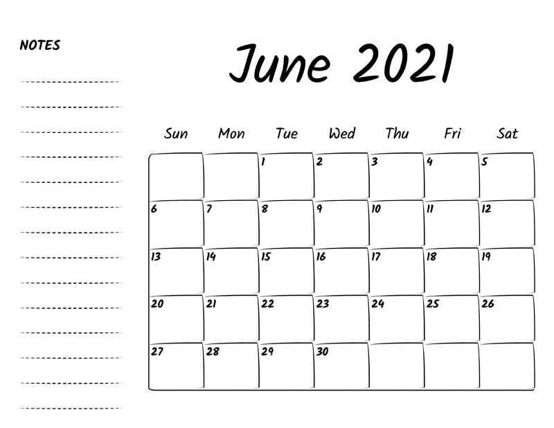 June Calendar 2021 Festival