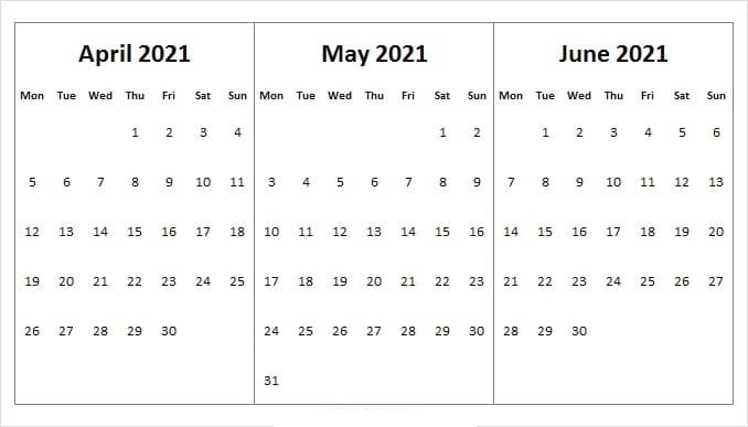 June Calendar 2021 Telugu