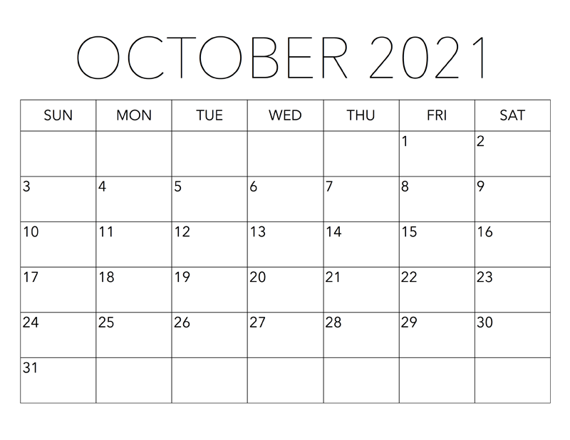 October 2021 Calendar With Holidays Philippines