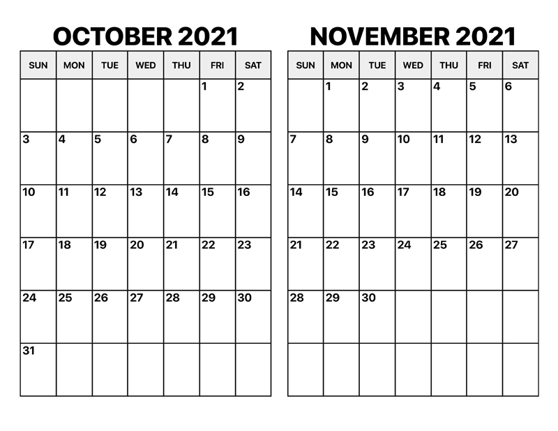 October Calendar 2021 Tamil