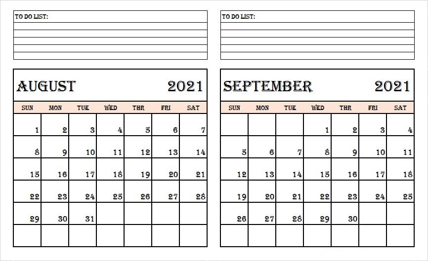 September 2021 Calendar Printable Wiki