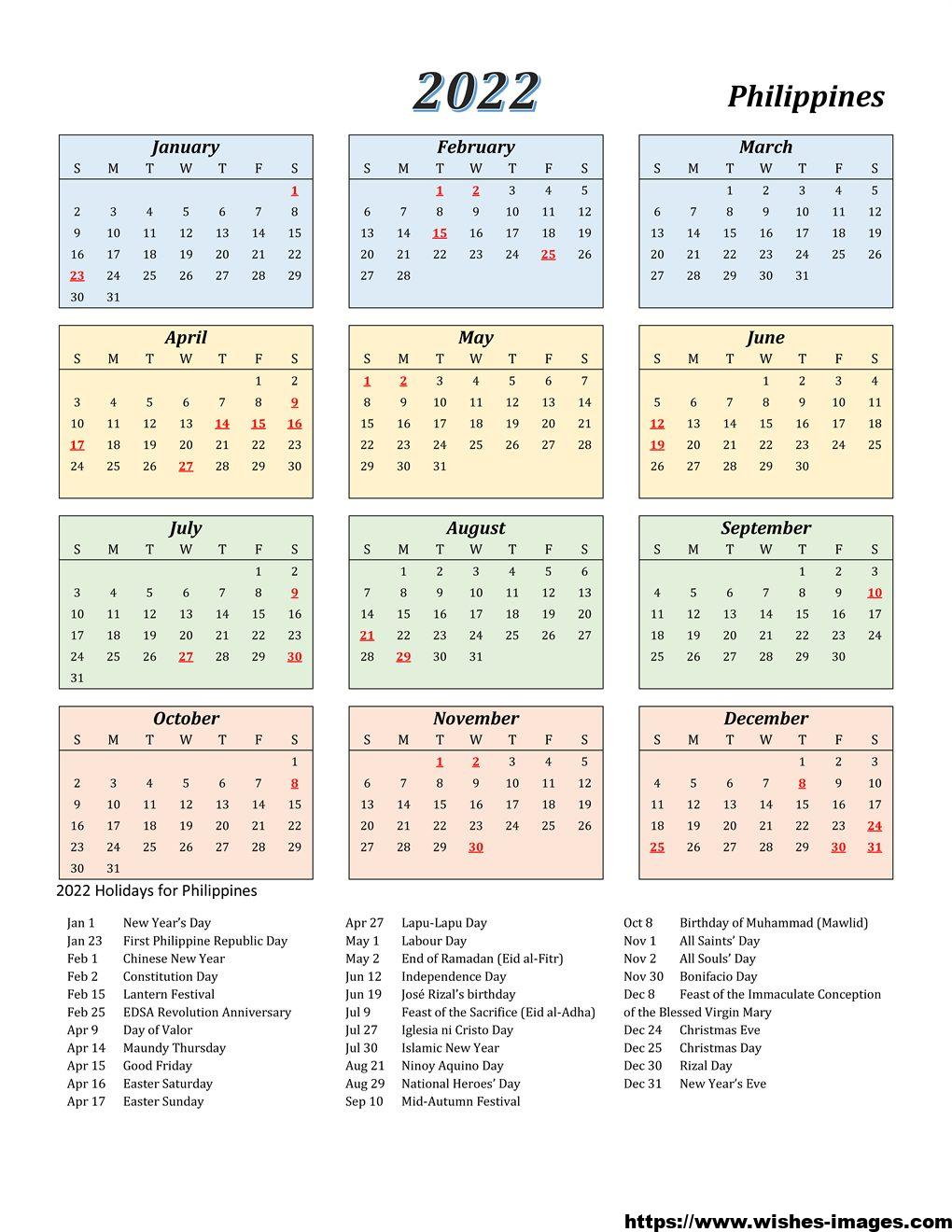 2021 and 2022 calendar excel