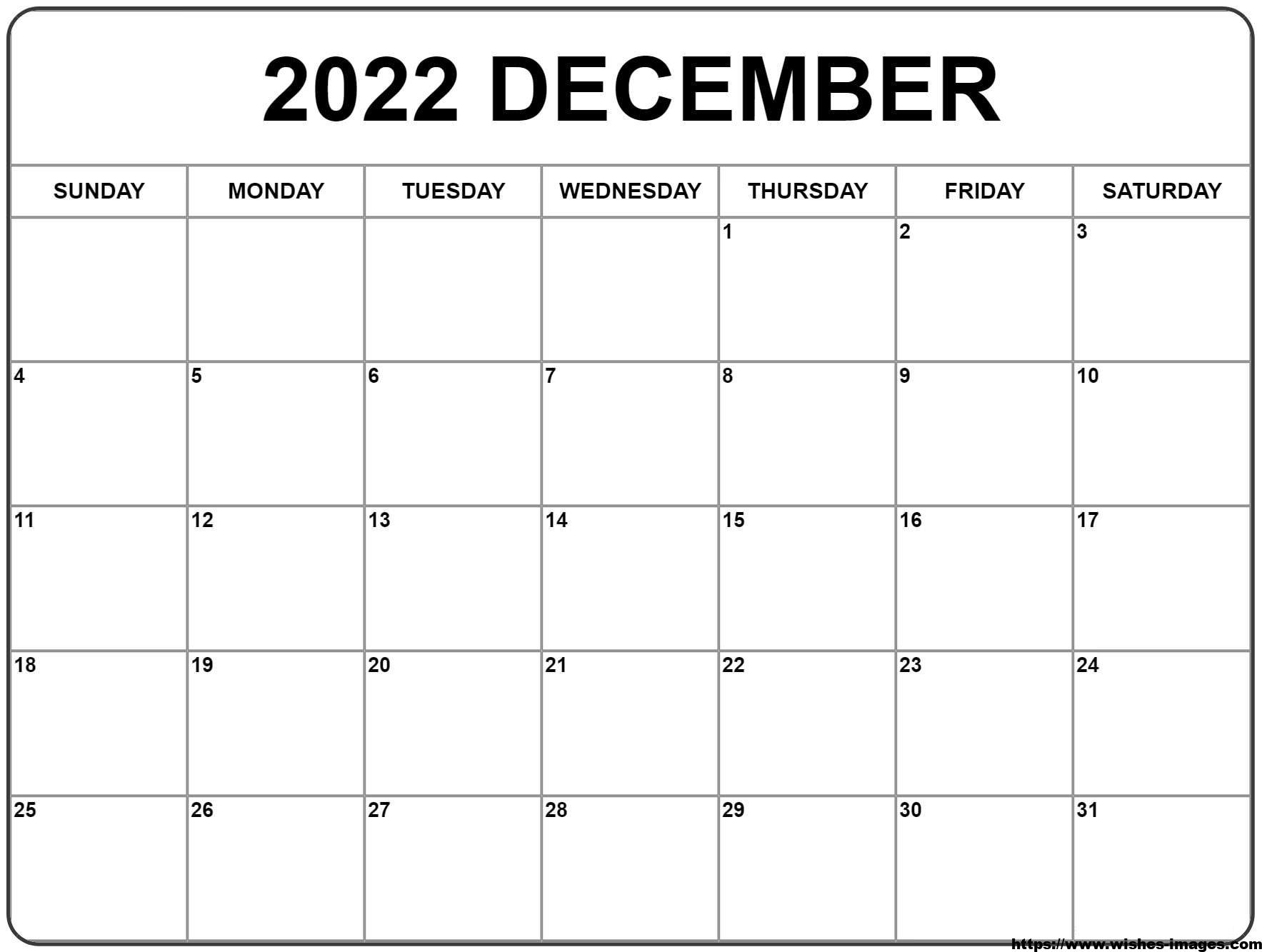 2022 Calendar Canada Printable