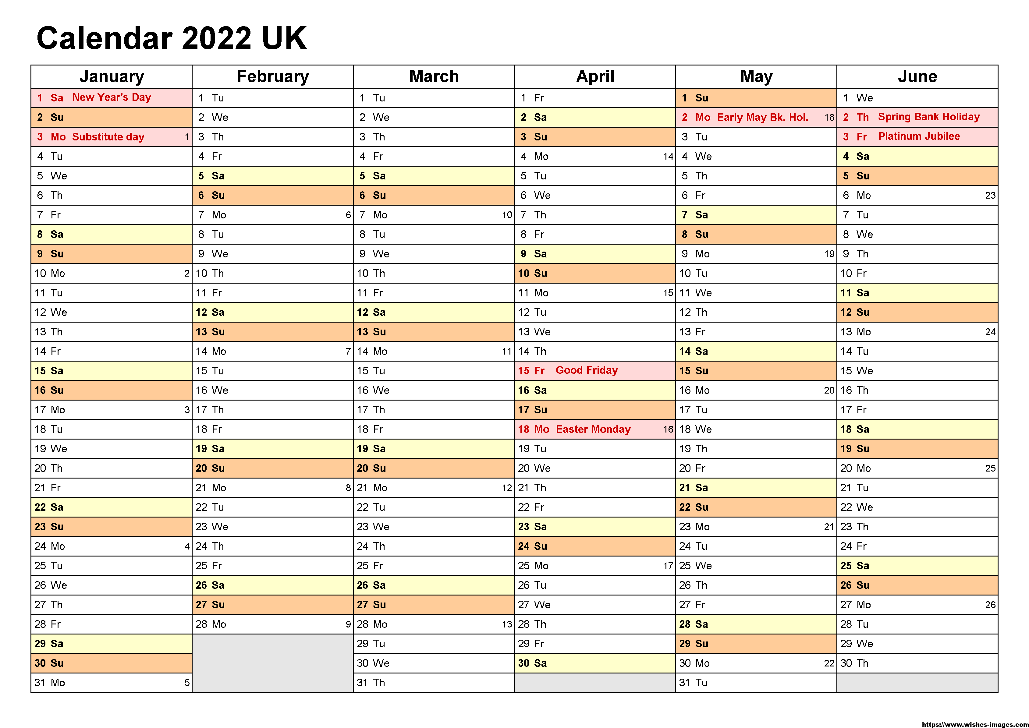 2022 Calendar Printable Australia