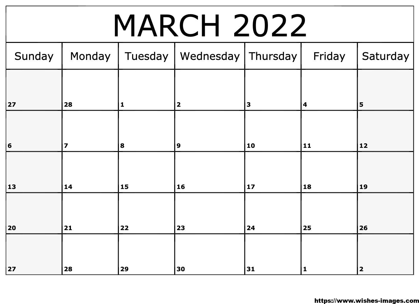 2022 Calendar Printable Cute