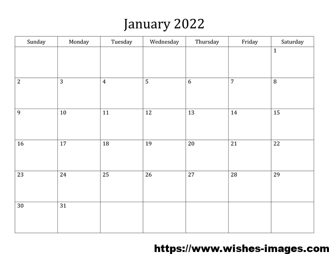 2022 Calendar Printable Word